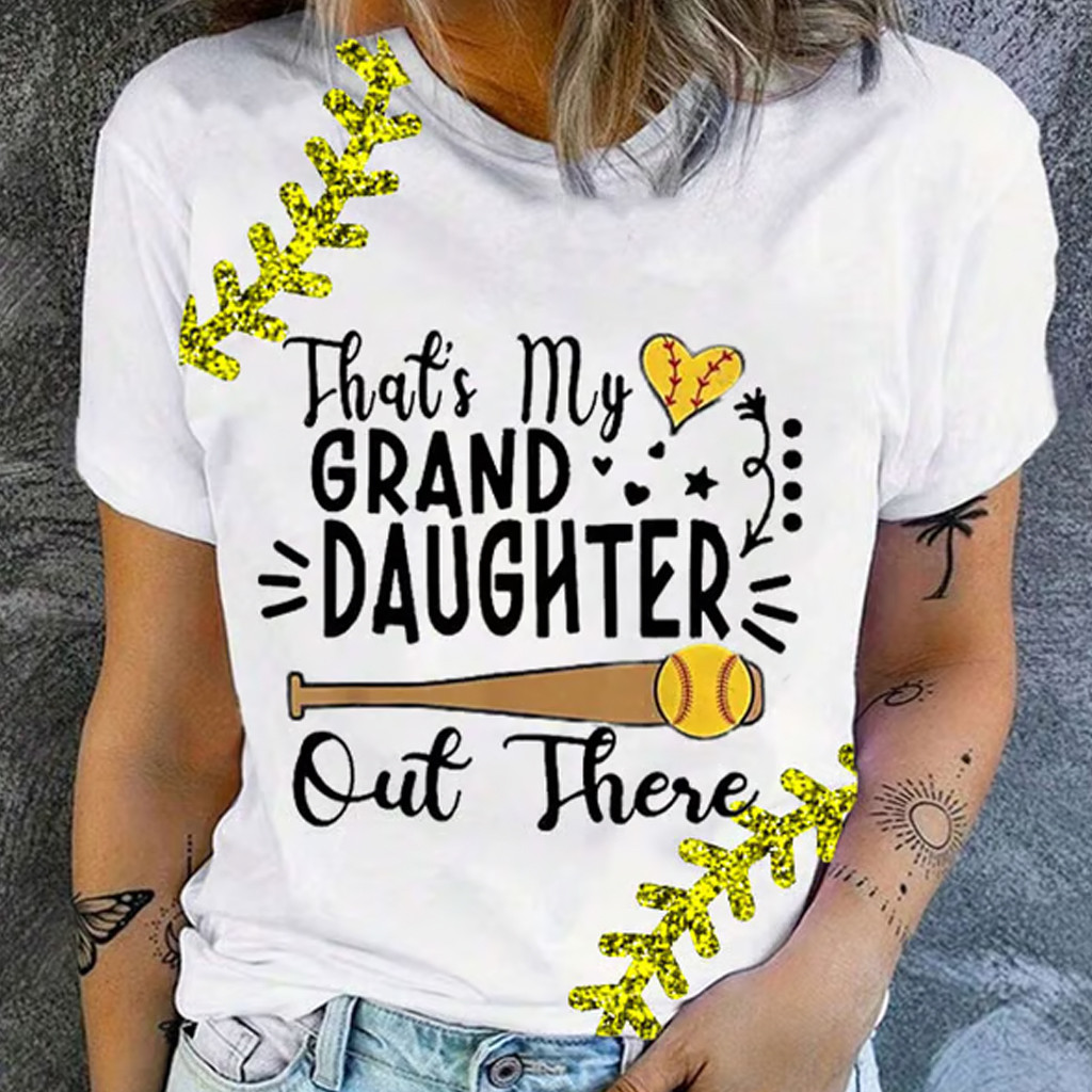 That's My Granddaughter Out There Baseball T-Shirt GameDay Shirt Baseball Lovers Gifts For Wife That's My Granddaughter Out There Baseball T-Shirt GameDay Shirt Baseball Lovers Gifts For Wife