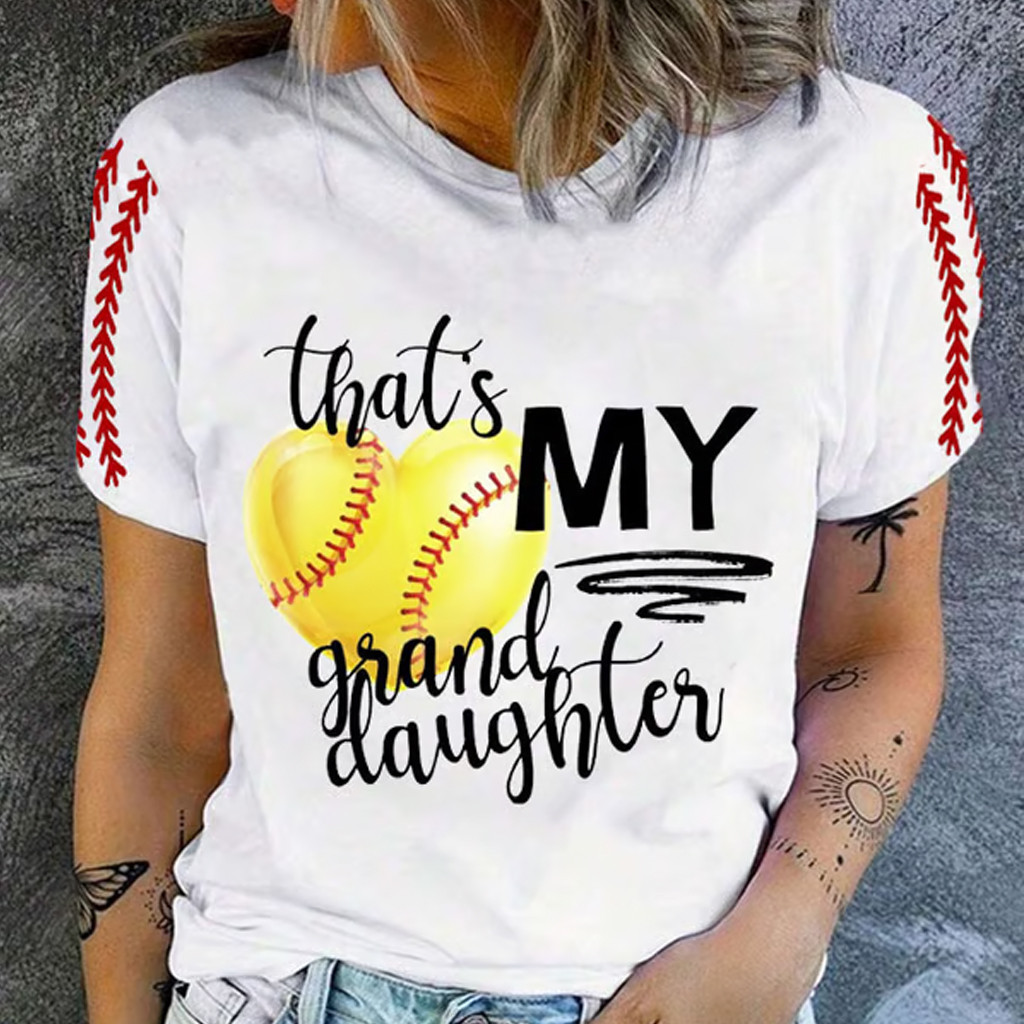 That's My Granddaughter T-Shirt GameDay Shirt Baseball Lovers Gifts For Grandmother That's My Granddaughter T-Shirt GameDay Shirt Baseball Lovers Gifts For Grandmother
