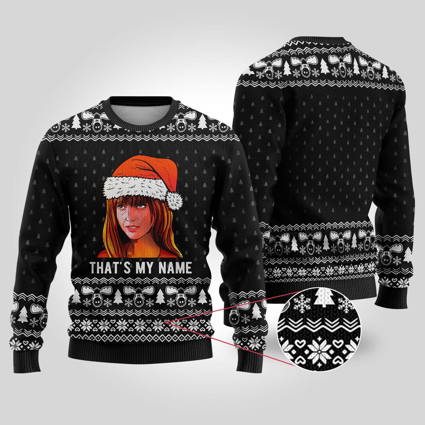 Thats My Name National Lampoon Black Ugly Sweater Best Christmas Merch Gift for Family and Friends
