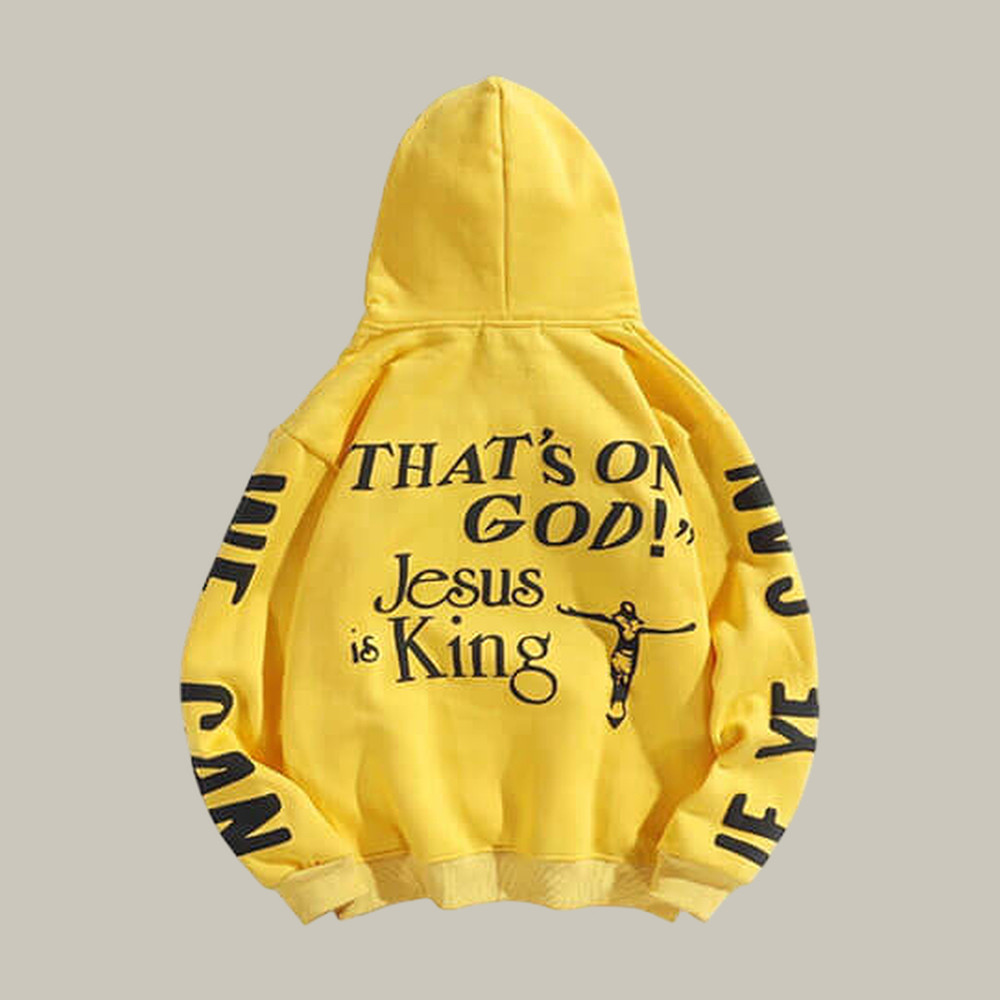 That's On God Jesus Is King Kanye West Hoodie Kanye West 2026 World Tour Apparel Fan Gift