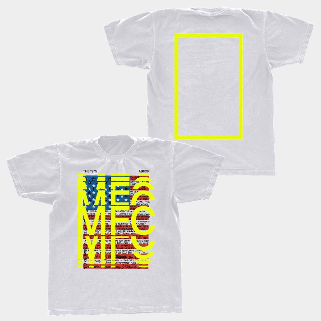 The 1975 Merch American Flag MFC White T-Shirt The 1975 Shirt Gifts For Pop Band Fans