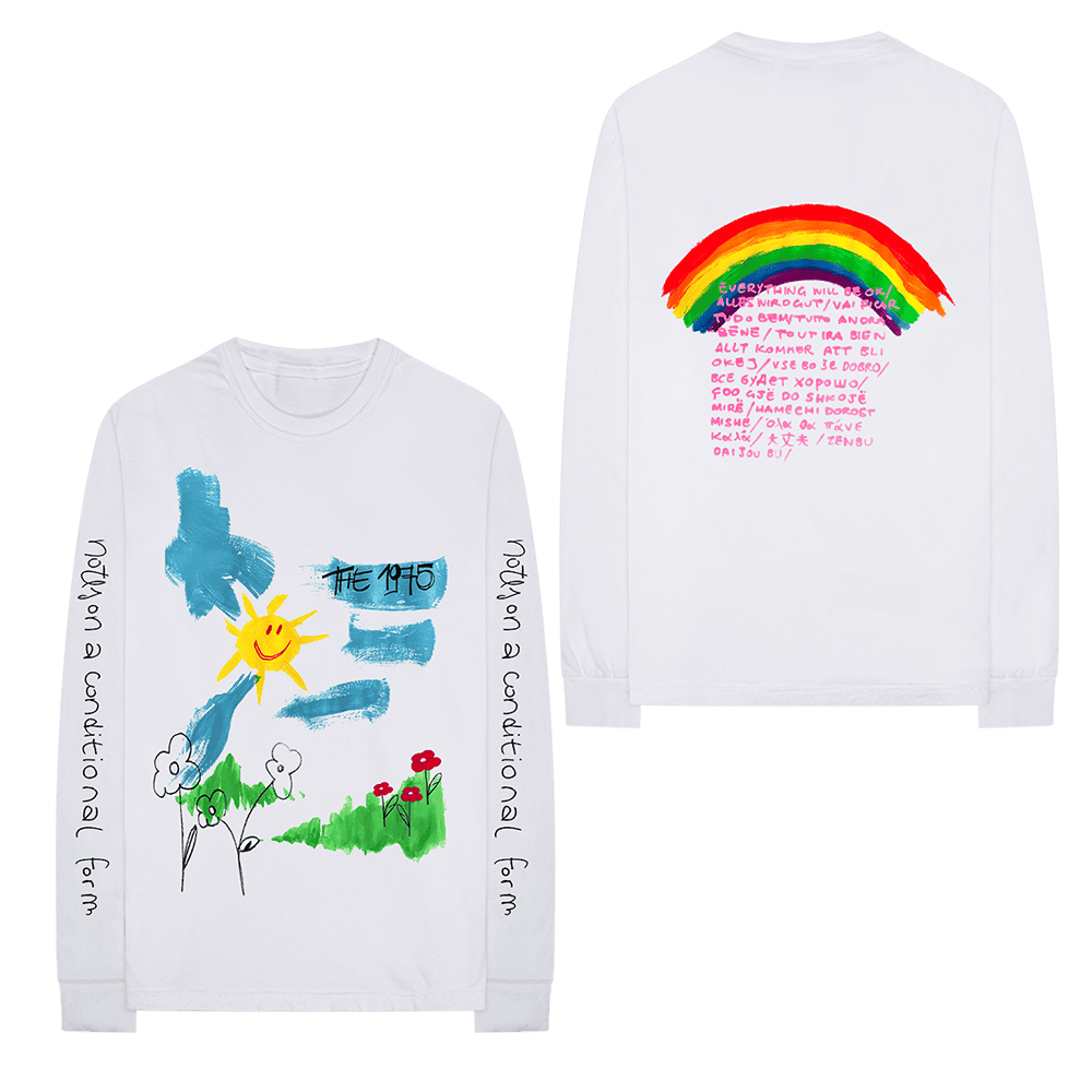 The 1975 Merch NOACF Doodle Sweatshirt Gifts For Pop Band Fans Gift Idea for Boyfriend