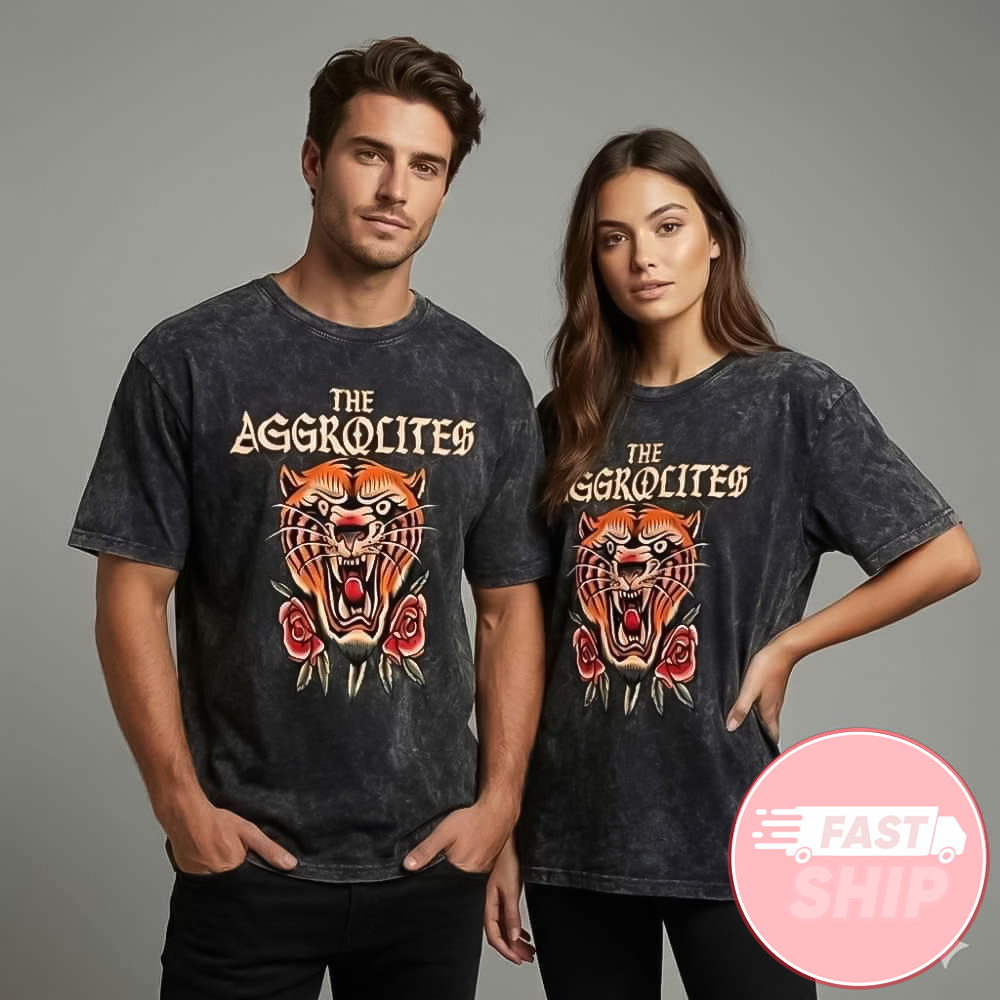 The Aggrolites For The People In The Pit Tour 2026 Tour Tiger Washed T-Shirt The Aggrolites Merch The Aggrolites For The People In The Pit Tour 2026 Tour Tiger Washed T-Shirt The Aggrolites Merch