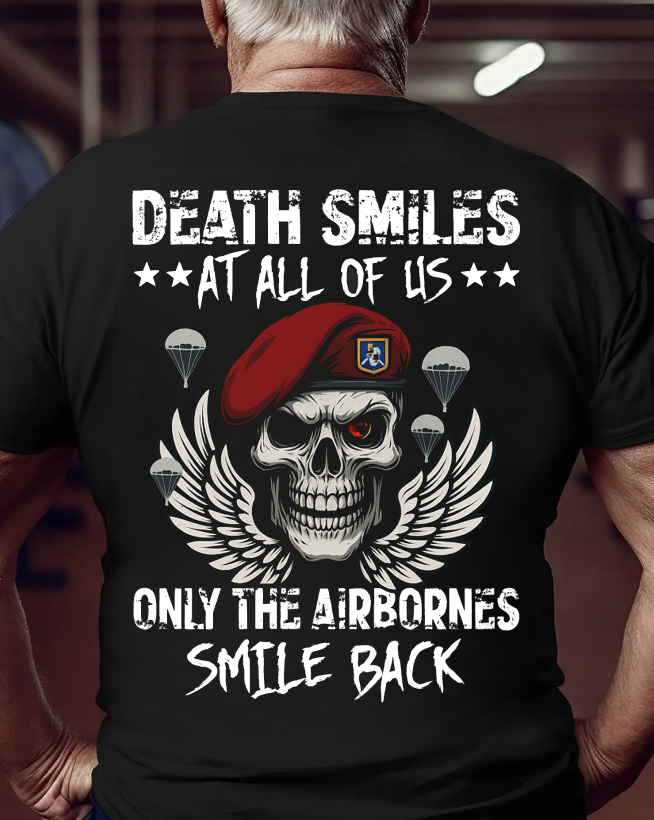 The Airborne Response T-Shirt Military Patriotic Veteran Design Best Gift for Veterans Day