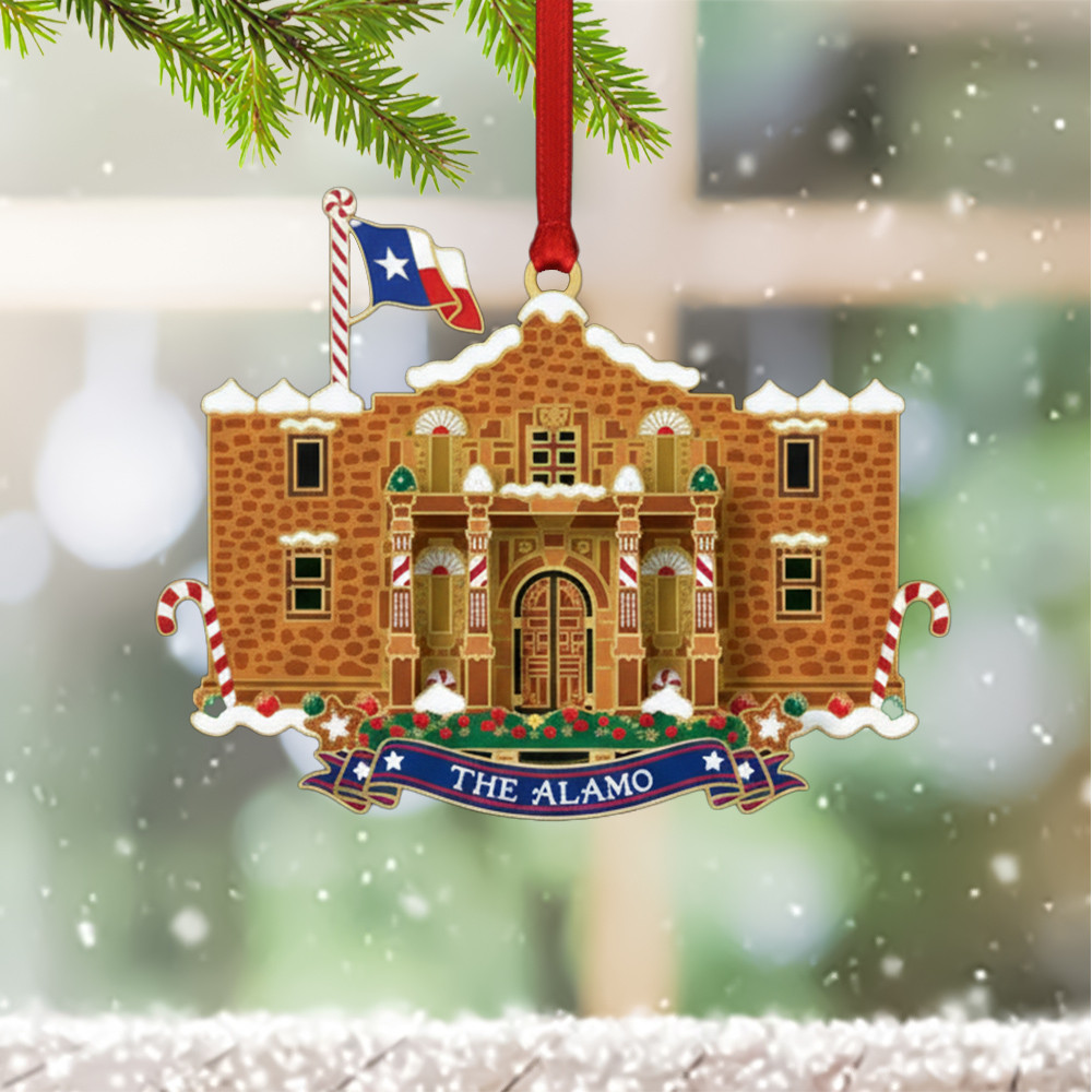 The Alamo Gingerbread Christmas Ornament Winter Decor Christmas Tree Decorations Gifts For Him
