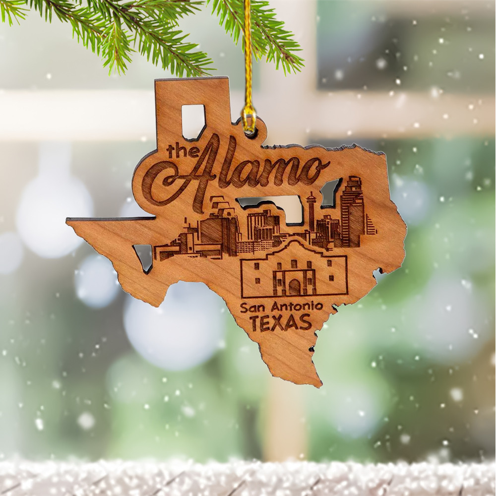 The Alamo San Antonio Texas Christmas Ornament Holiday Home Decor Xmas Gifts For Texans