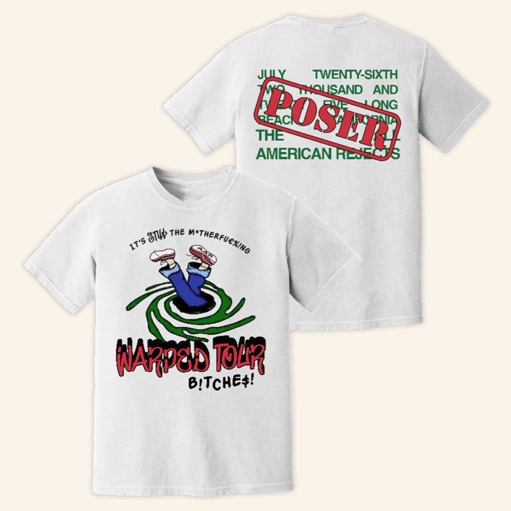 The All-American Rejects Merch Warped Tour Poser T-Shirt Present For Him