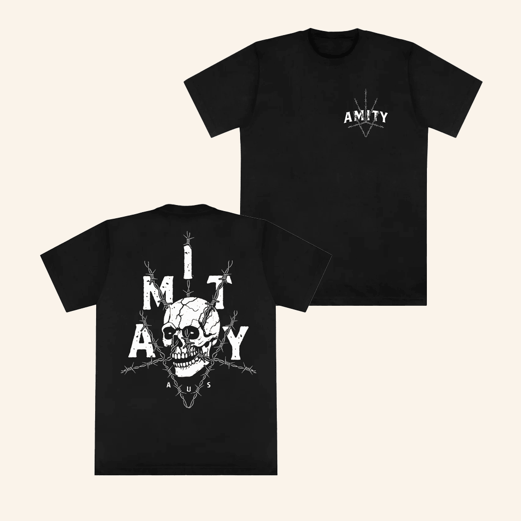 The Amity Affliction Merch Barbed Wire Black T-Shirt Gifts For Dad The Amity Affliction Merch Barbed Wire Black T-Shirt Gifts For Dad