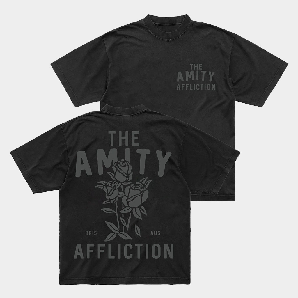 The Amity Affliction Merch Bouquet Black T-Shirt Birthday Present For Son