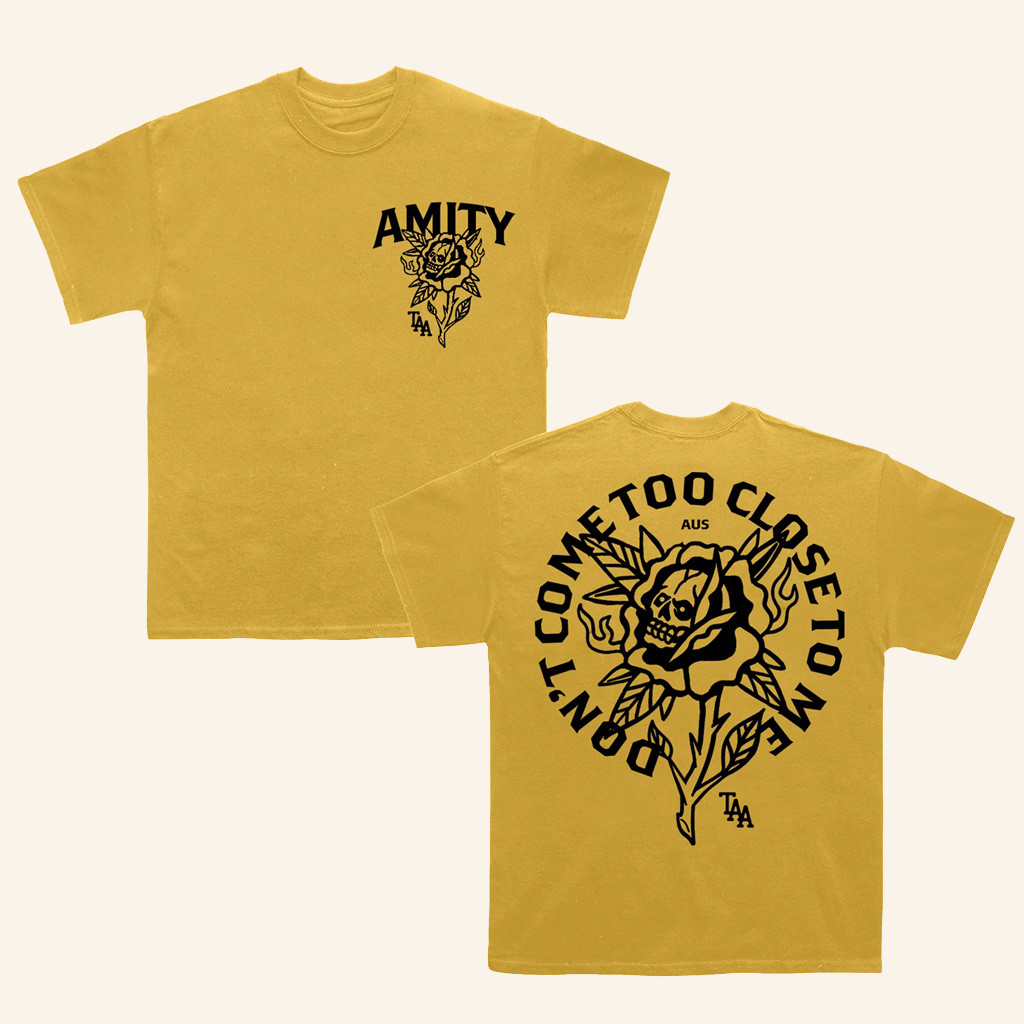 The Amity Affliction Merch Flower T-Shirt Don't Come Too Close To Me Shirt Gifts For Music Fans