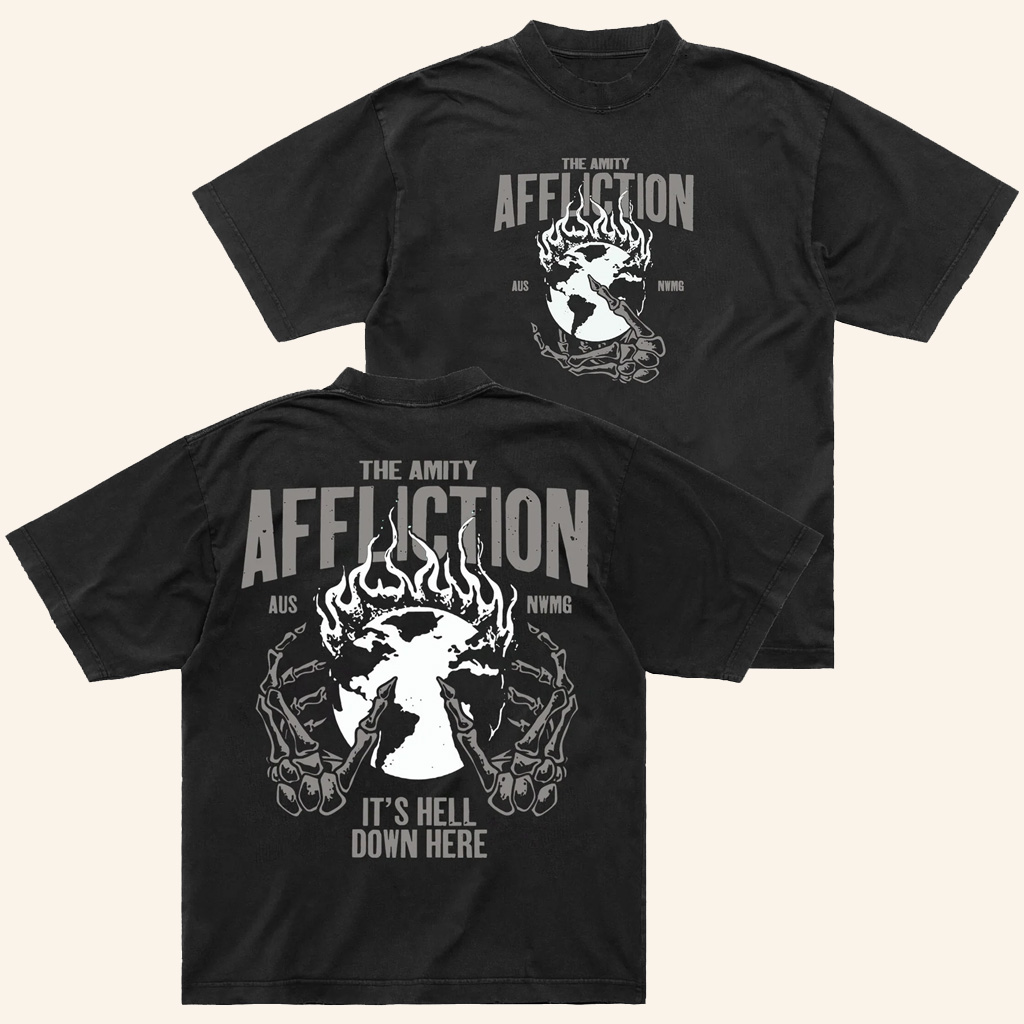The Amity Affliction Merch Hell Down Here Black T-Shirt Present For Husband The Amity Affliction Merch Hell Down Here Black T-Shirt Present For Husband