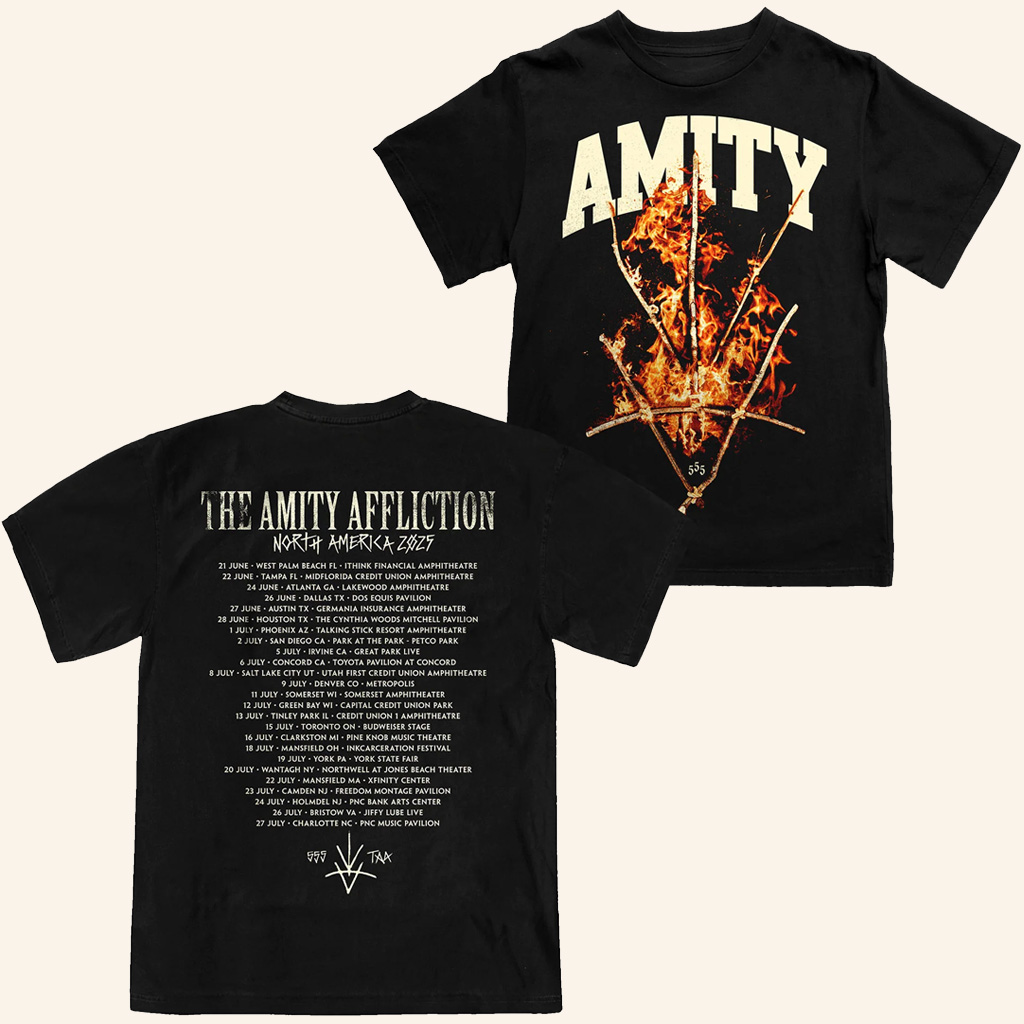 The Amity Affliction Merch Rune Tour 2025 T-Shirt Music Lover Gifts For Him