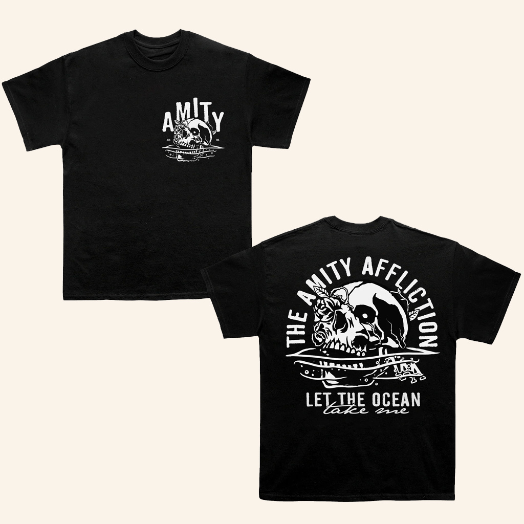 The Amity Affliction Merch Skull Black T-Shirt Cool Gifts For Music Lovers The Amity Affliction Merch Skull Black T-Shirt Cool Gifts For Music Lovers