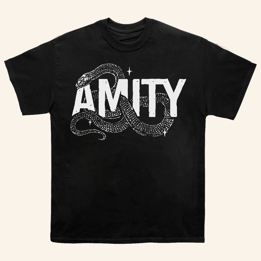 The Amity Affliction Merch Snake Black T-Shirt Gifts For Boyfriend