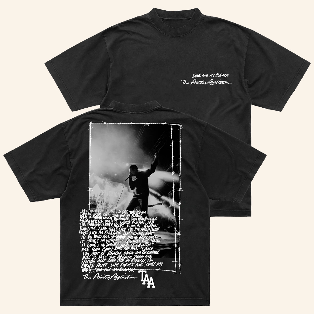 The Amity Affliction Merch Soak Me In Bleach Black T-Shirt Presents For Music Lovers The Amity Affliction Merch Soak Me In Bleach Black T-Shirt Presents For Music Lovers