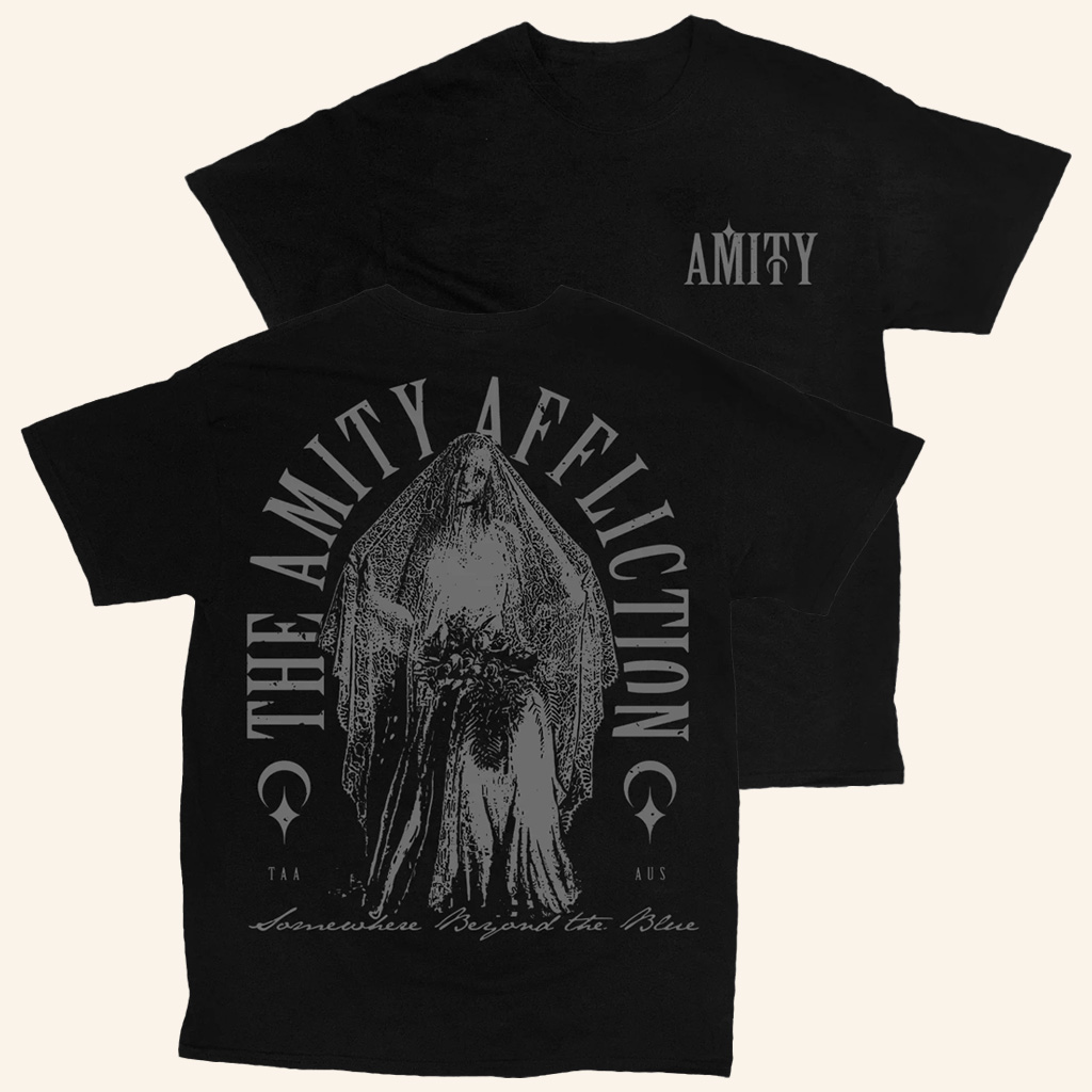 The Amity Affliction Merch Somewhere Beyond The Blue Black T-Shirt Gifts For Music Fans