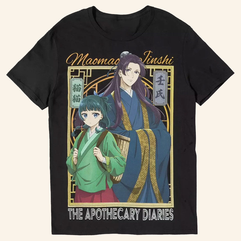 The Apothecary Diaries Merch Maomao And Jinshi Portrait T-Shirt Gifts For Anime Lovers