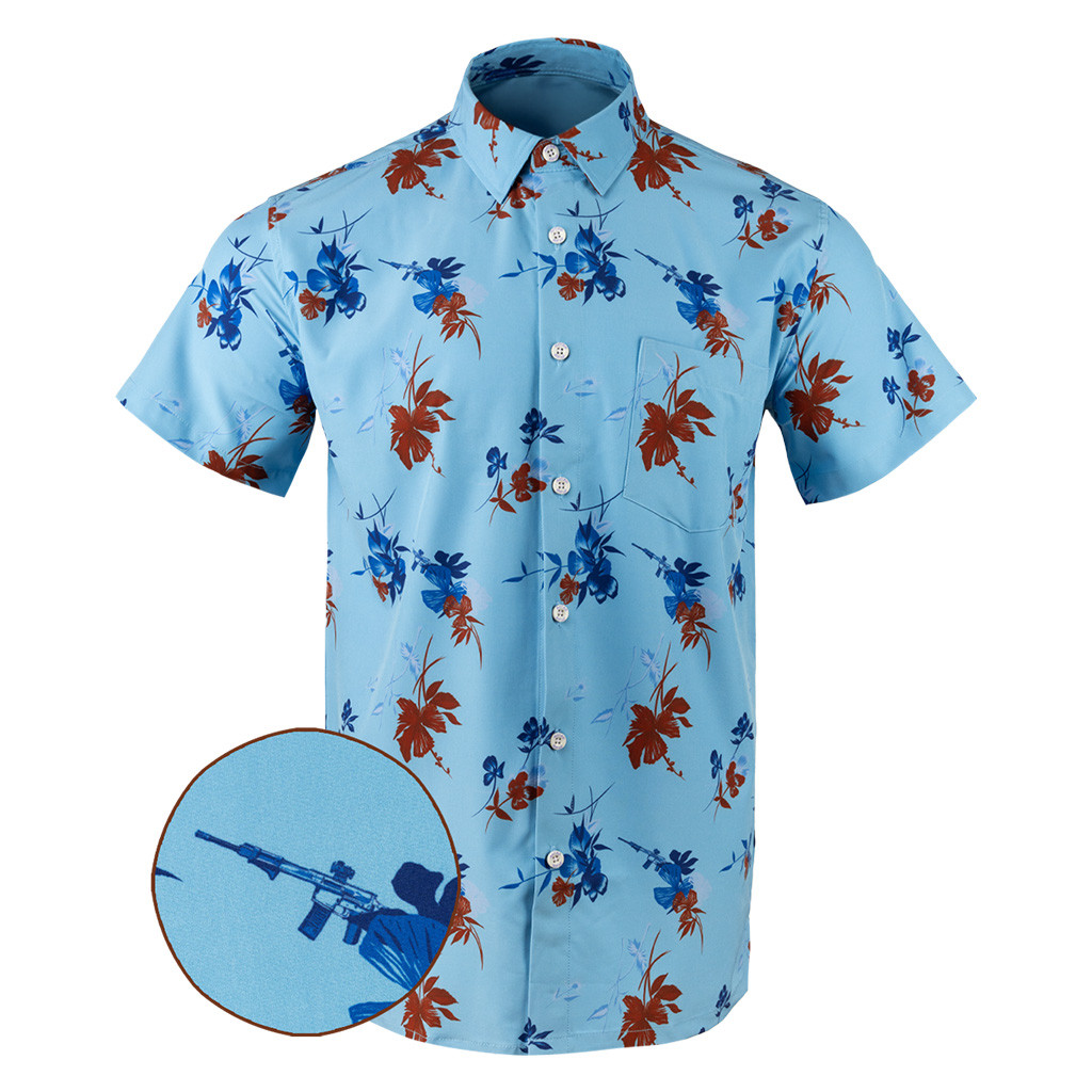 The Apple Pie Button Down Shirt Tactical Tropical Print Shirt Best Birthday Gift For Dad