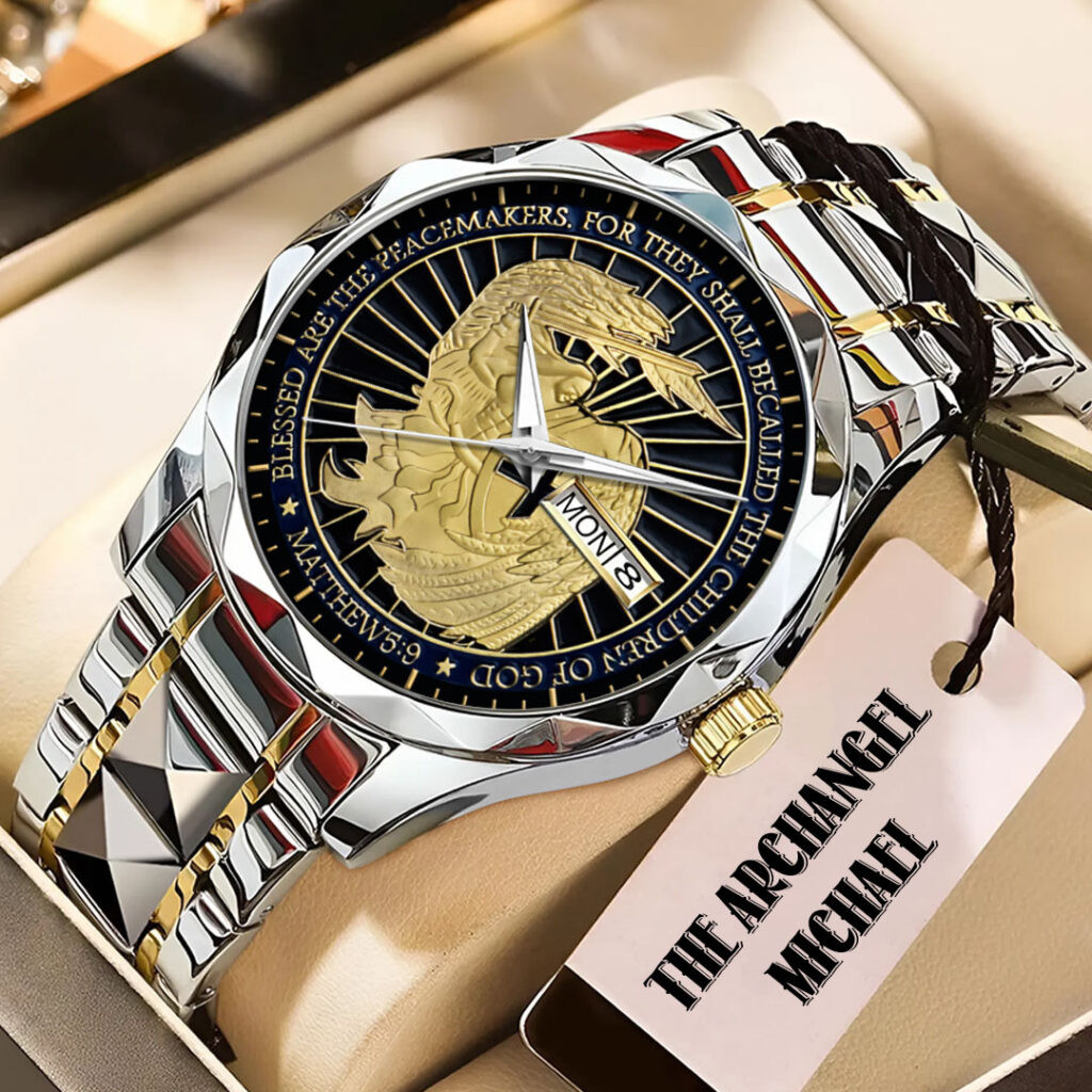 The Archangel Michael Watch Faith Based Merch Gift For Christian Husband