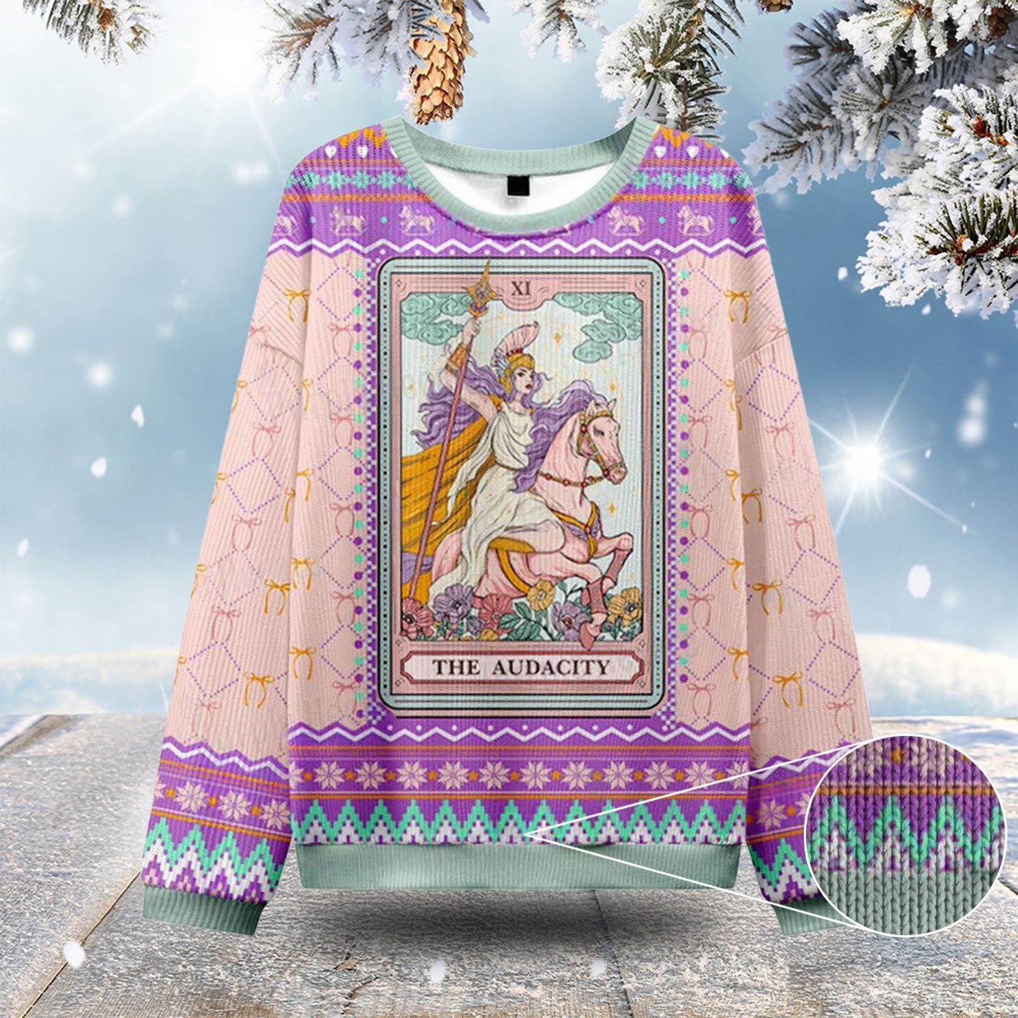 The Audacity Goddess Ugly Christmas Sweatshirts Cute Christmas Sweaters Gifts For Wife