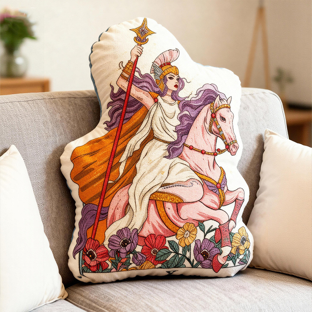 The Audacity Tarot Card Pillow Fantasy Themed Sofa Accent Gifts For Tarot Readers