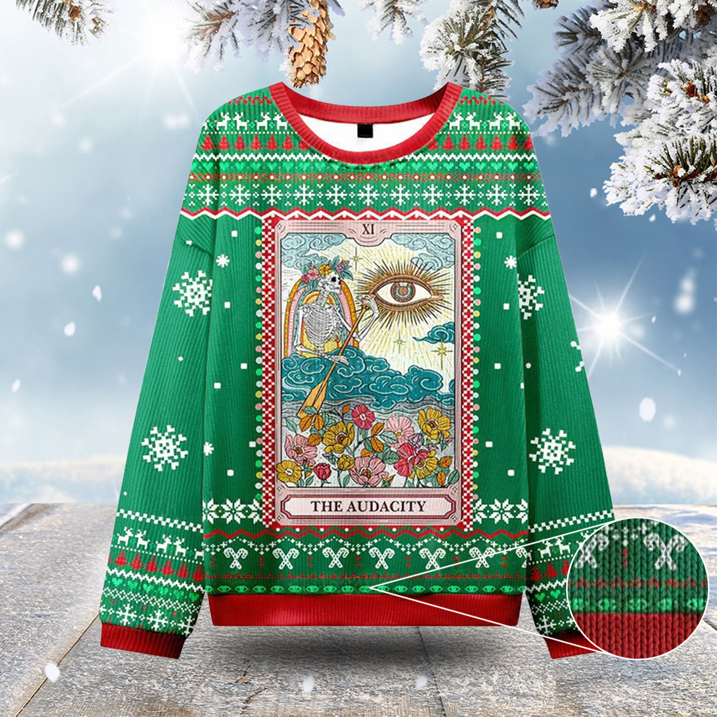 The Audacity Tarot Ugly Christmas Sweatshirts Funny Ugly Xmas Sweaters Gifts For Mom