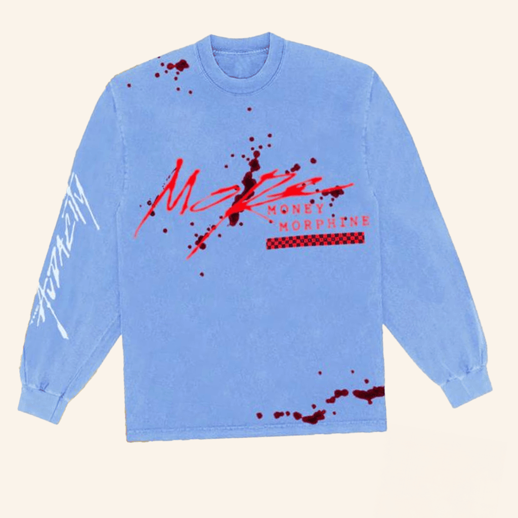 The Audacity World Merch Blue Mineral Wash Long Sleeve Shirt Blue Friends Gifts The Audacity World Merch Blue Mineral Wash Long Sleeve Shirt Blue Friends Gifts
