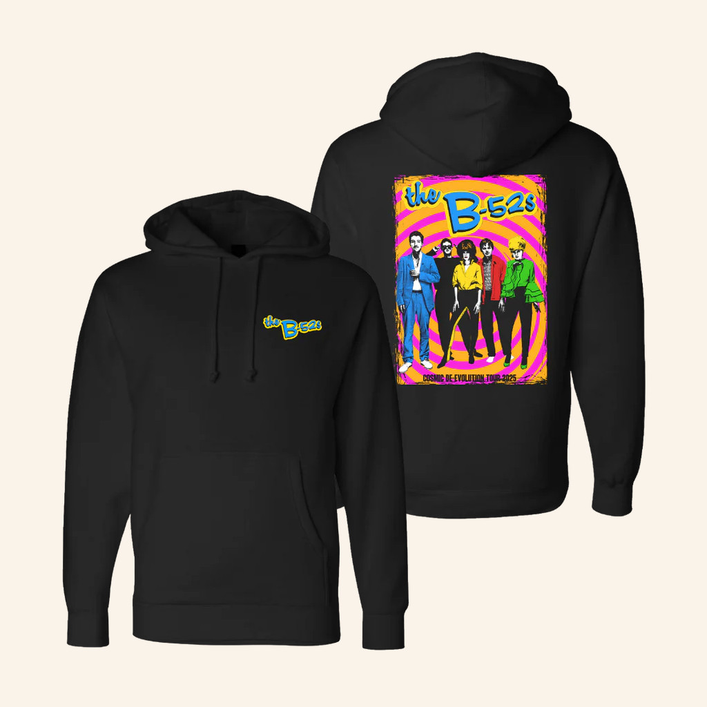 The B52s Merch Fluorescent Self Titled 2025 Tour Hoodie Gifts For Band Fans