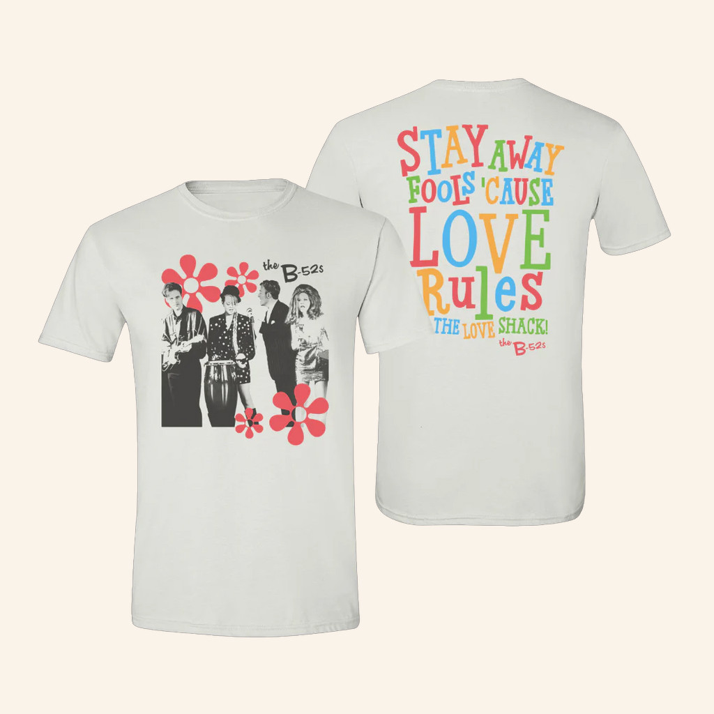 The B52s Merch Love Shack Lyric T-Shirt Best Gifts For Band Fans The B52s Merch Love Shack Lyric T-Shirt Best Gifts For Band Fans