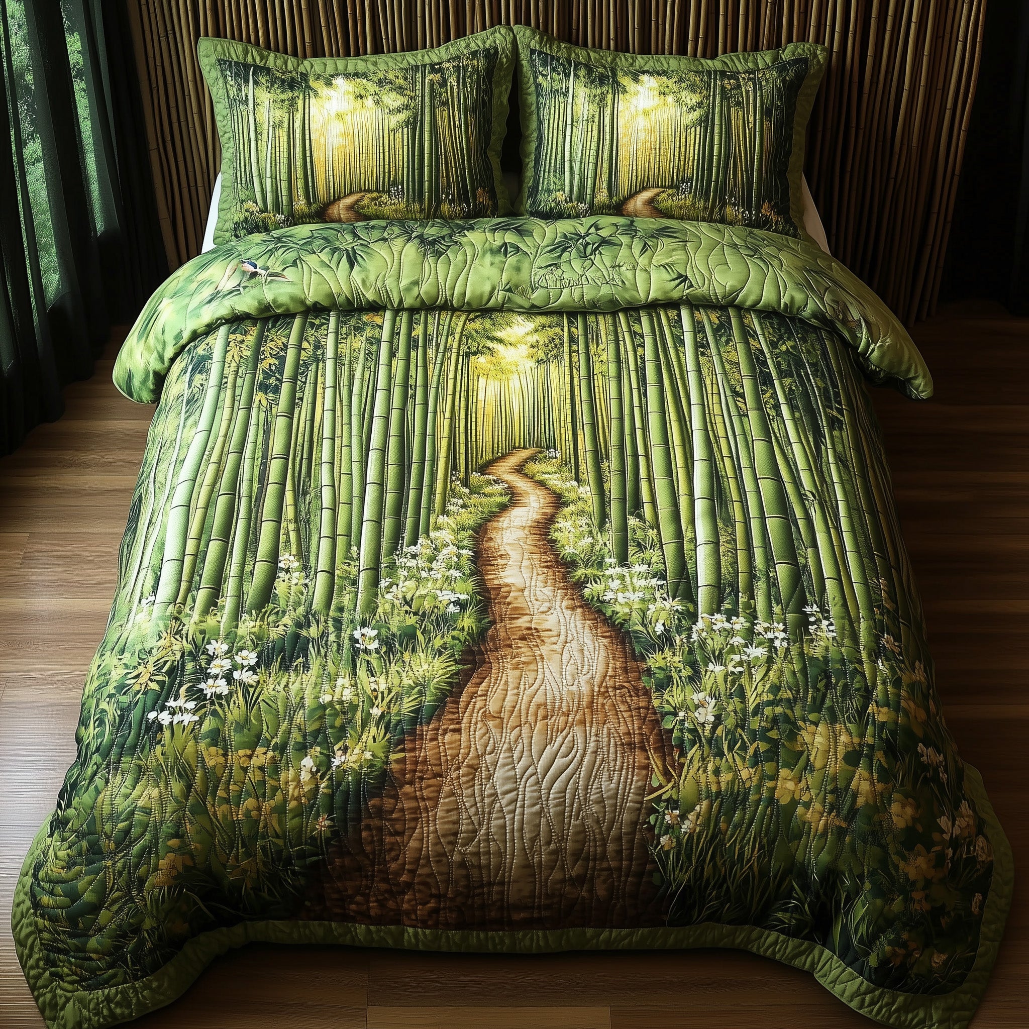 The Bamboo Way Quilted Bedding Set Duvet Cover Merchandise Mid Autumn Festival Gift Ideas