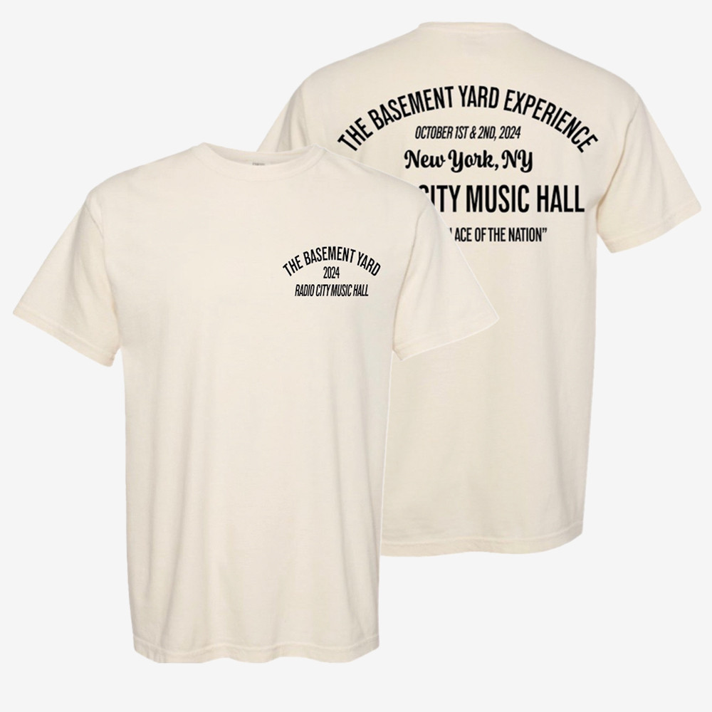 The Basement Yard 2024 T-Shirt New York Radio City Music Hall The Basement Yard Clothing Line