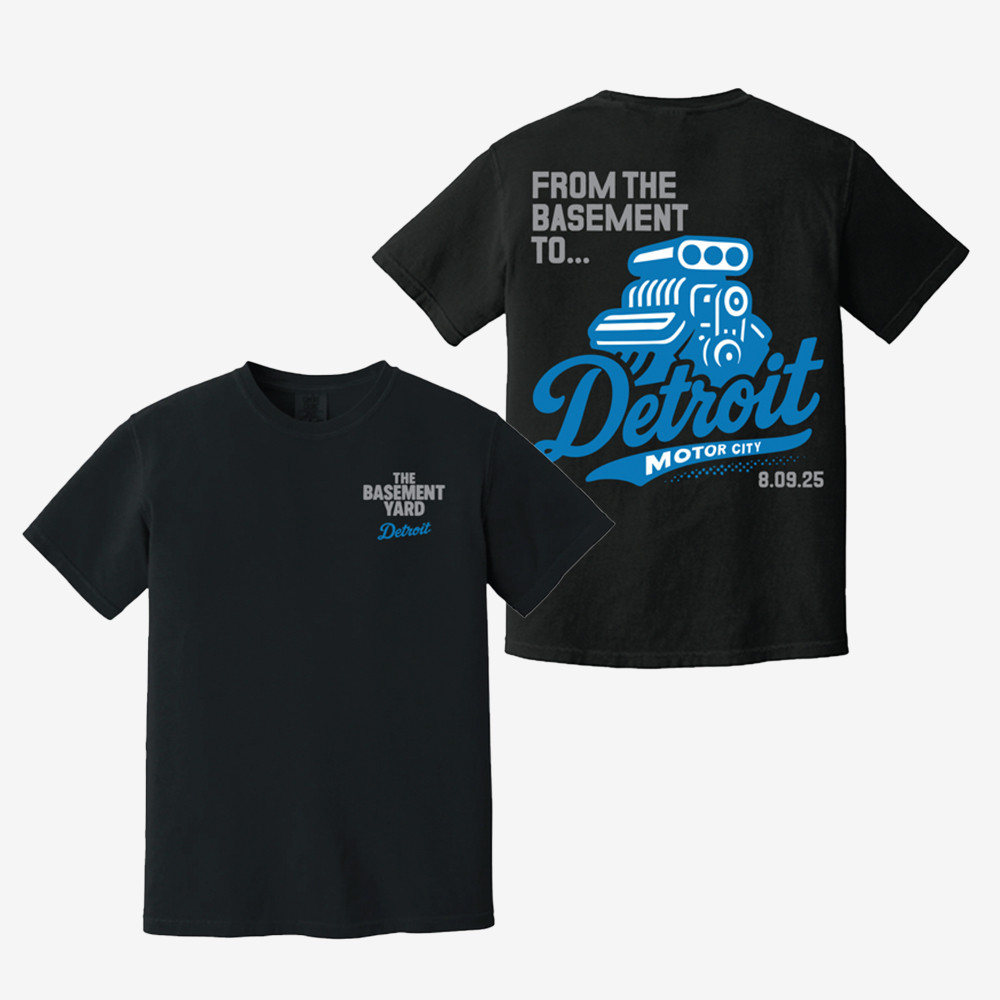 The Basement Yard Detroit Motor City T-Shirt From The Basement To Shirt Gifts For Enthusiasts