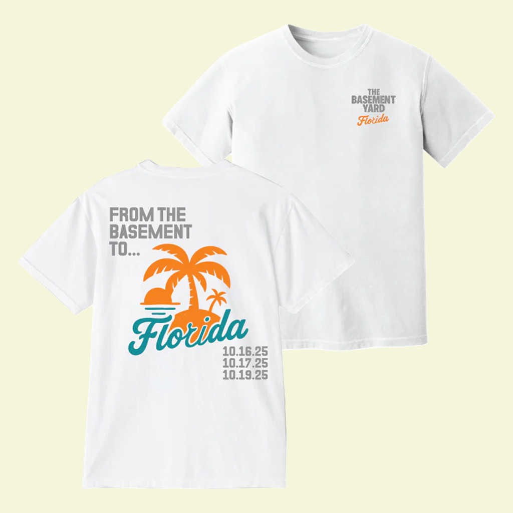 The Basement Yard Merch TBY From The Basement To Florida White T-Shirt Gifts For Her