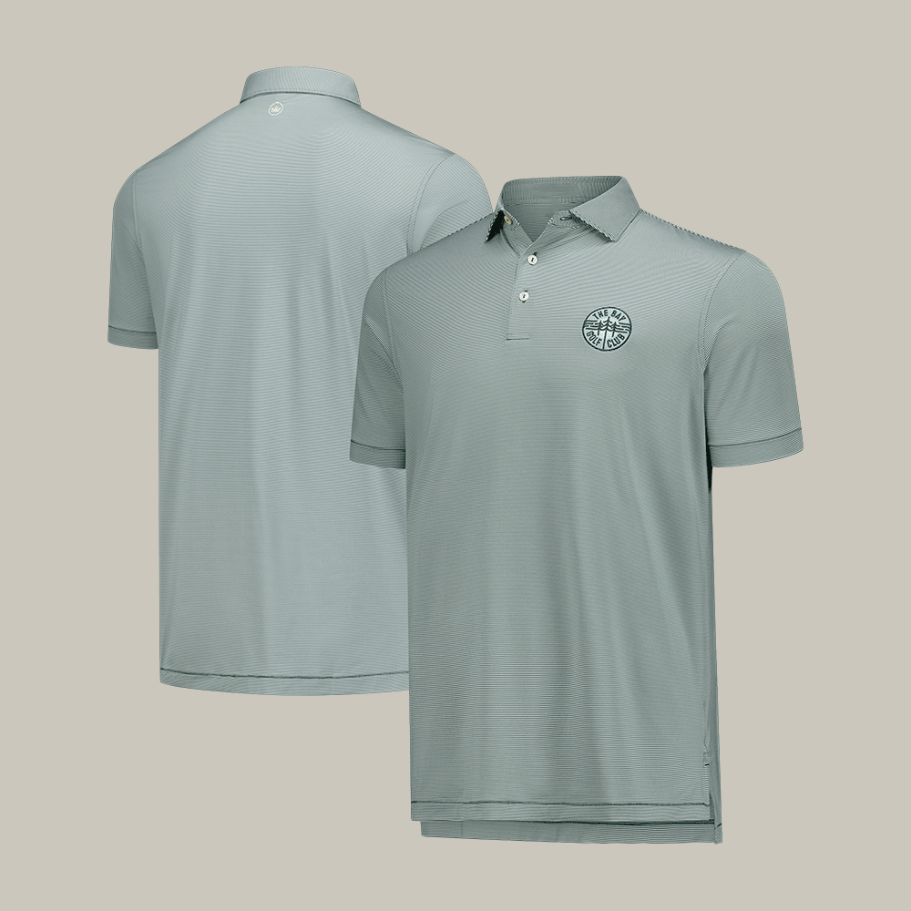 The Bay Golf Club Jubilee Stripe Stretch Polo Shirt Golf Clothes For Men Gift Idea For Boyfriend