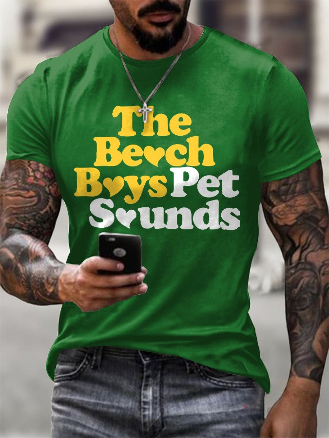 The Beach Boys Pet Sounds T-Shirt Mens RIP In Memory Of Brian Wilson Merch Fan Clothing