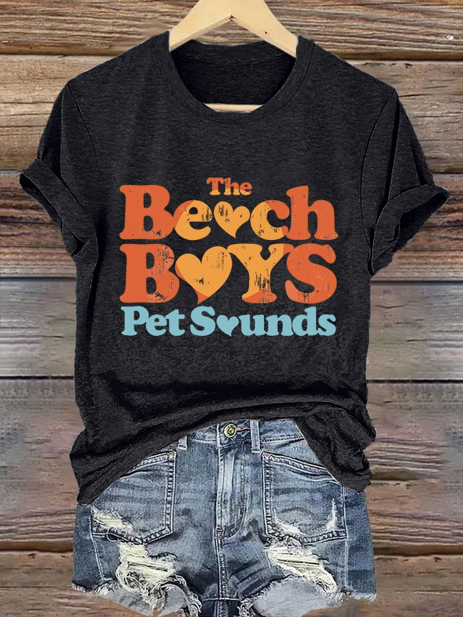 The Beach Boys Pet Sounds Women's T-Shirt RIP In Memory Of Brian Wilson Merch Fan Apparel