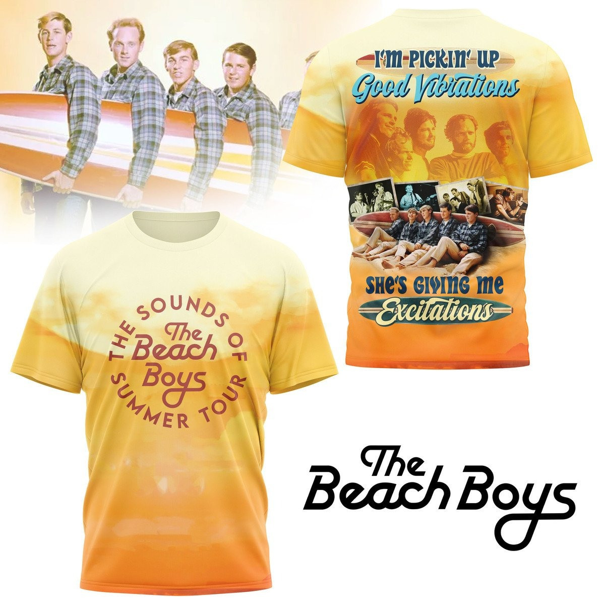 The Beach Boys The Sound Of Tour Summer T-Shirt Presents For Music Lovers