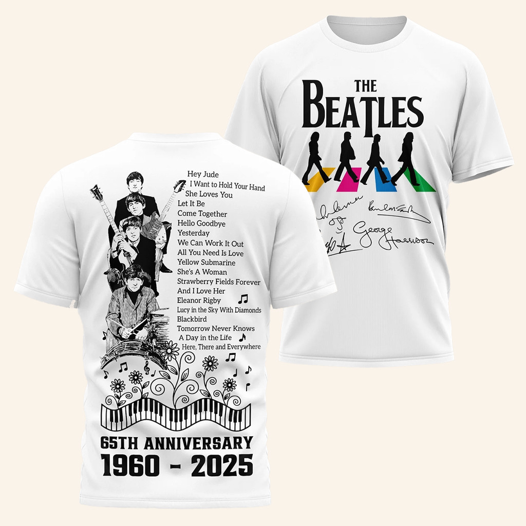 The Beatles Merch The Beatles 65Th Anniversary Abbey Road 2025 Shirt Gifts For Music Fans The Beatles Merch The Beatles 65Th Anniversary Abbey Road 2025 Shirt Gifts For Music Fans
