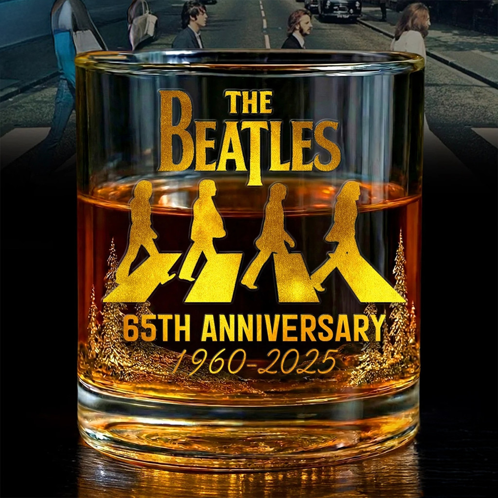 The Beatles Merch The Beatles 65Th Anniversary Abbey Road 2025 Whiskey Glass Gifts For Fans The Beatles Merch The Beatles 65Th Anniversary Abbey Road 2025 Whiskey Glass Gifts For Fans