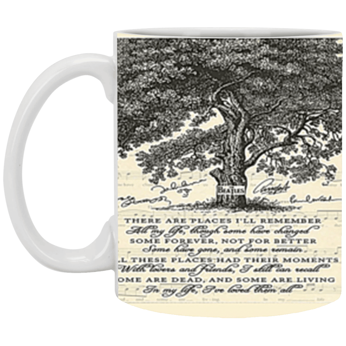 The Beatles Mug In My Life Song Lyric Mug Signed Best Gift For Beatles Fan The Beatles Mug In My Life Song Lyric Mug Signed Best Gift For Beatles Fan