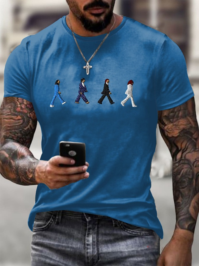 The Beatles On Abbey Road T-Shirt Men's Honor Legends The Beatles Fan Clothing Gifts