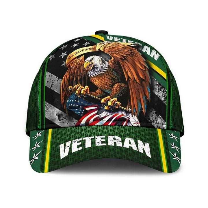 The Best Eagle Veteran Green Cap Best Gift For Friends and Husband and Dad on Veterans Day