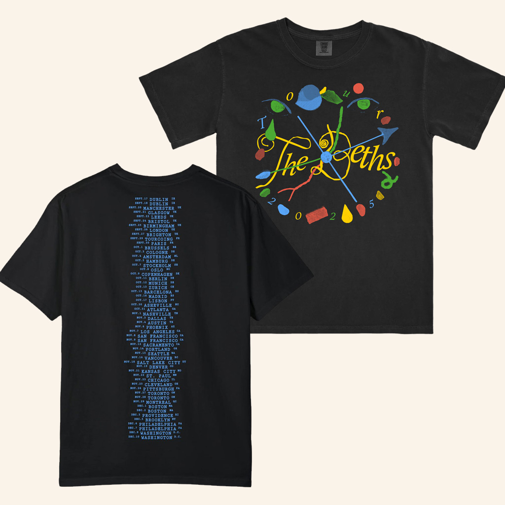 The Beths Merch Clock Tour Black T-Shirt Presents For Music Lovers