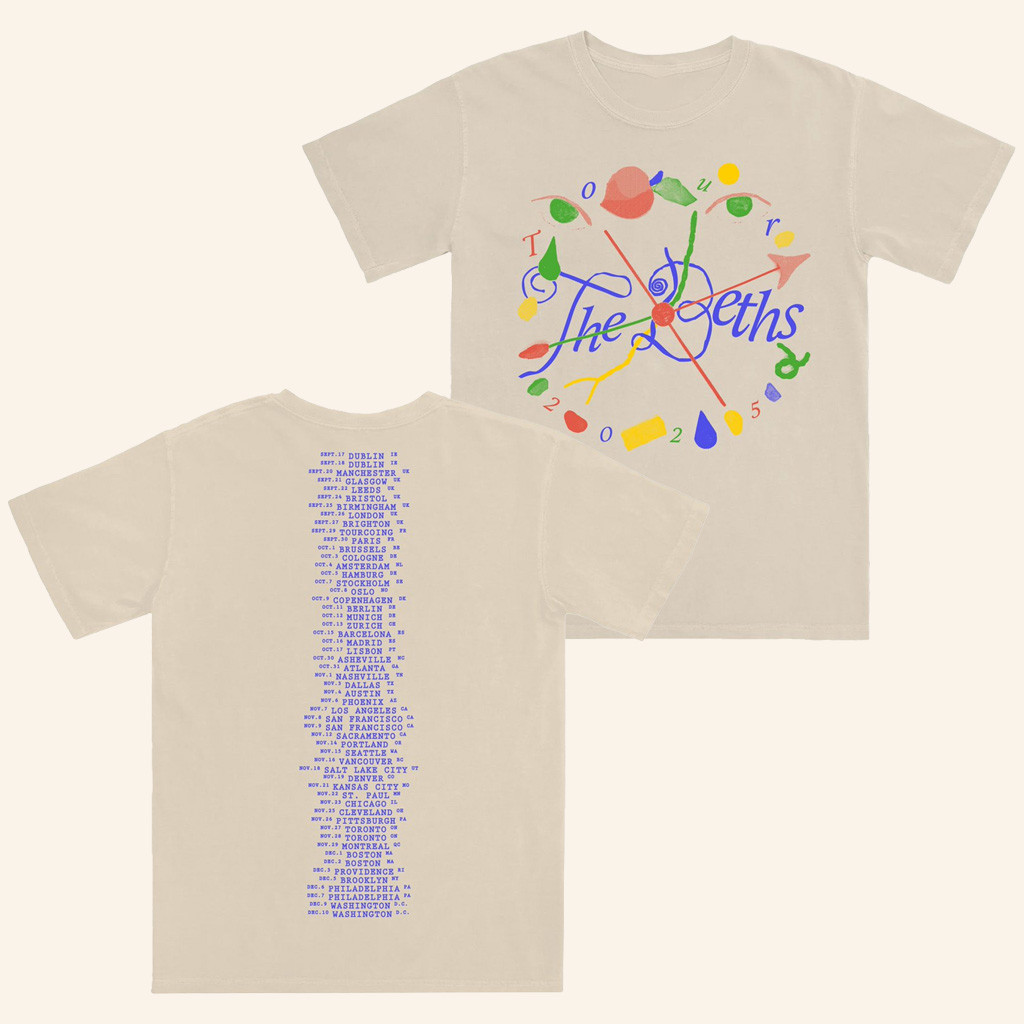 The Beths Merch Clock Tour T-Shirt Gift Ideas For Music Lovers