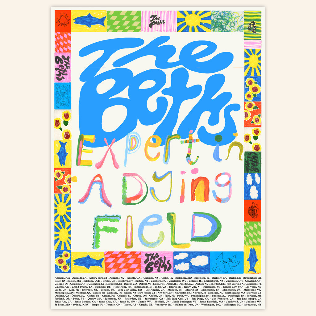 The Beths Merch Doodle Border Poster Expert In A Dying Field Poster Wall Art Decor