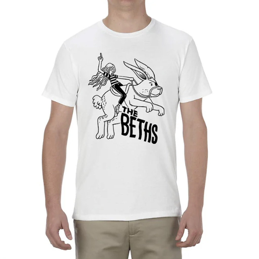 The Beths Merch Rabbit White T-Shirt Unique Gifts For Music Lovers