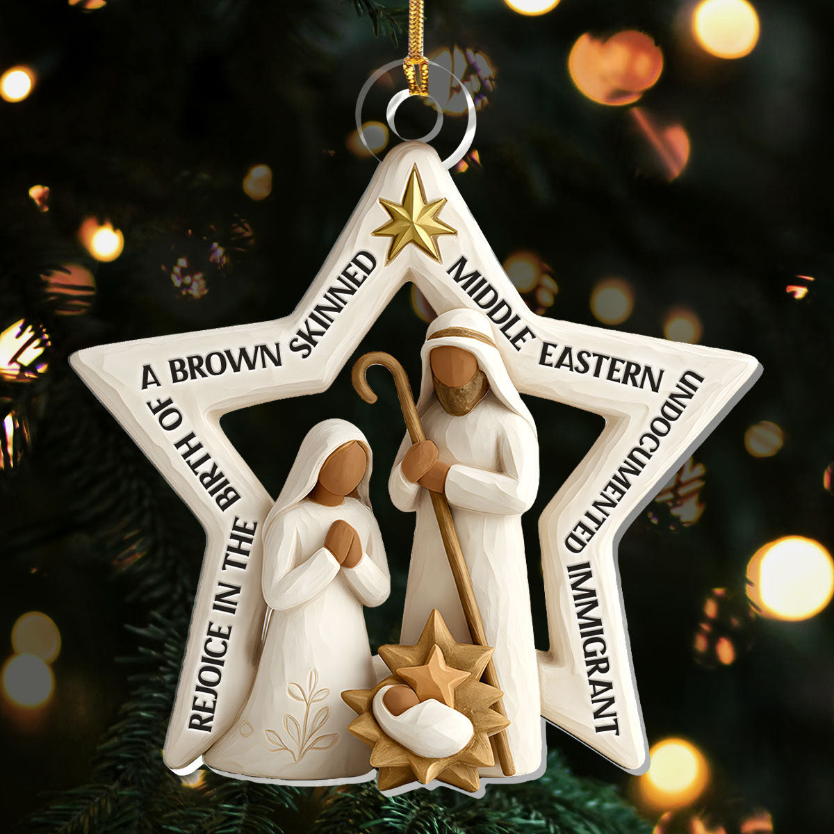 The Birth Of Jesus Christmas Ornament Nativity Themed Xmas Tree Decor Christmas Gift Ideas