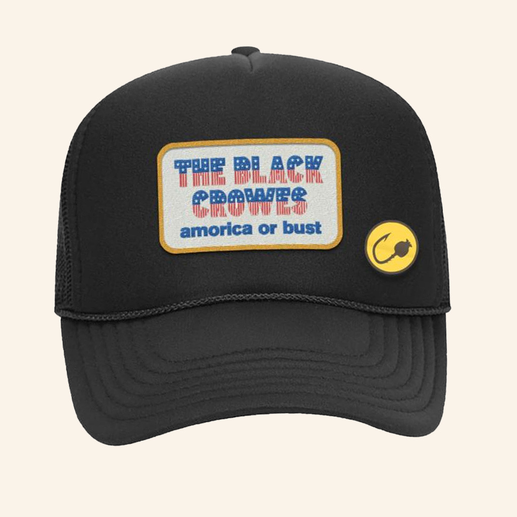 The Black Crowes Merch Amorica Or Bust Trucker Hat Gifts For Brother The Black Crowes Merch Amorica Or Bust Trucker Hat Gifts For Brother