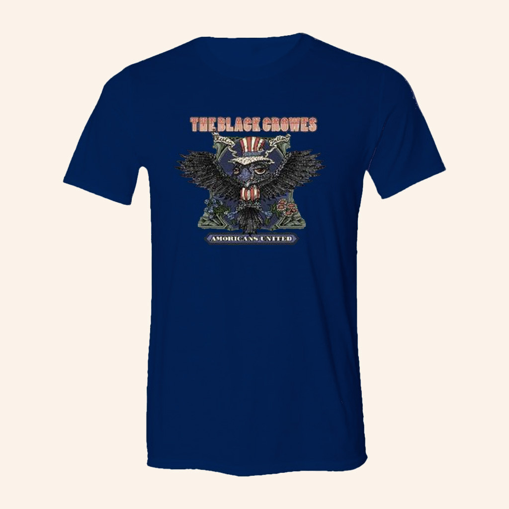 The Black Crowes Merch Amoricans United Blue T-Shirt Gifts For Dad The Black Crowes Merch Amoricans United Blue T-Shirt Gifts For Dad