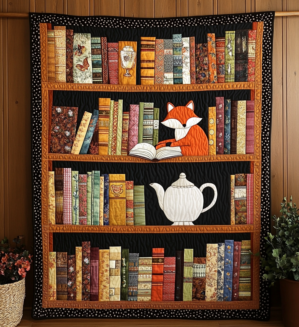 The Book Nook Quilted Blanket Cute Blankets For Girlfriend